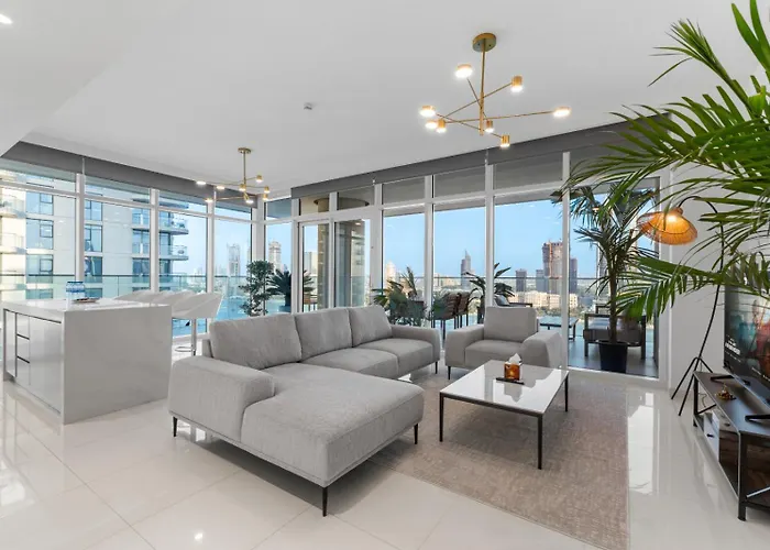 Full Sea View & Dubai Skyline - 4Br Lux Beachfront